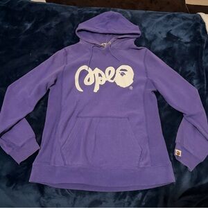 Vintage purple bape hoodie